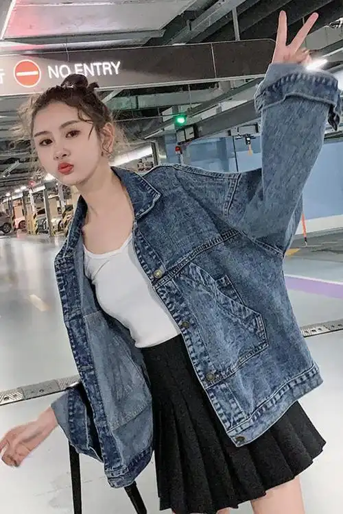 牛仔衣女韩版