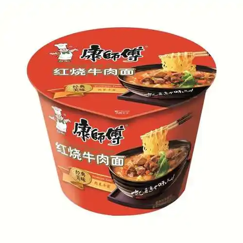 康师傅红烧牛肉面桶面108g