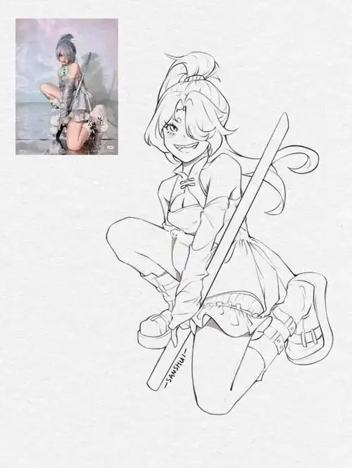 漫画人物速写练习10