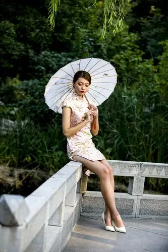 碑林公园……旗袍人像拍摄