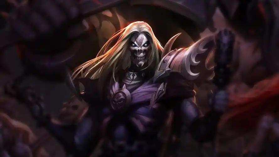 lol英雄联盟死歌五杀摇滚乐队系列史诗皮肤五杀摇滚主唱卡尔萨斯特效