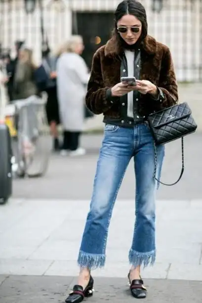 乐福鞋配什么牛仔裤?-发簪网