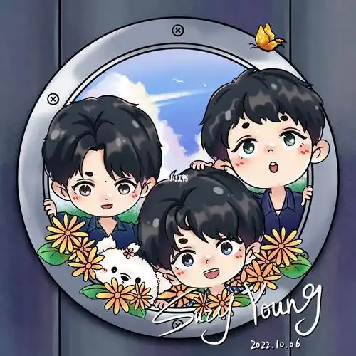 q版tfboys头像你的小可爱突然出现