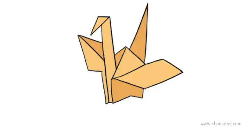 笔画的画法图解分享到这里,查找更多千纸鹤简笔画,千纸鹤怎么画简笔画