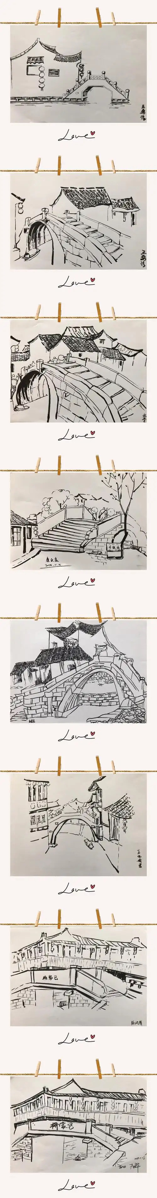 瞿老师教速写——新场古镇