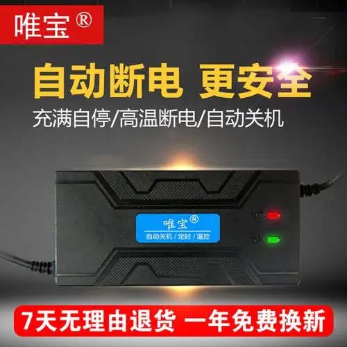 爱玛雅迪新日三轮车 84v20ah12ah50ah 自动关机电动车电瓶充电器