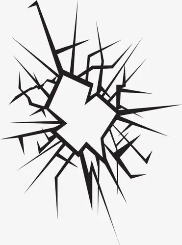 矢量花纹破碎花纹