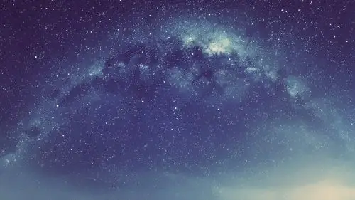 唯美意境动漫星空插画桌面壁纸