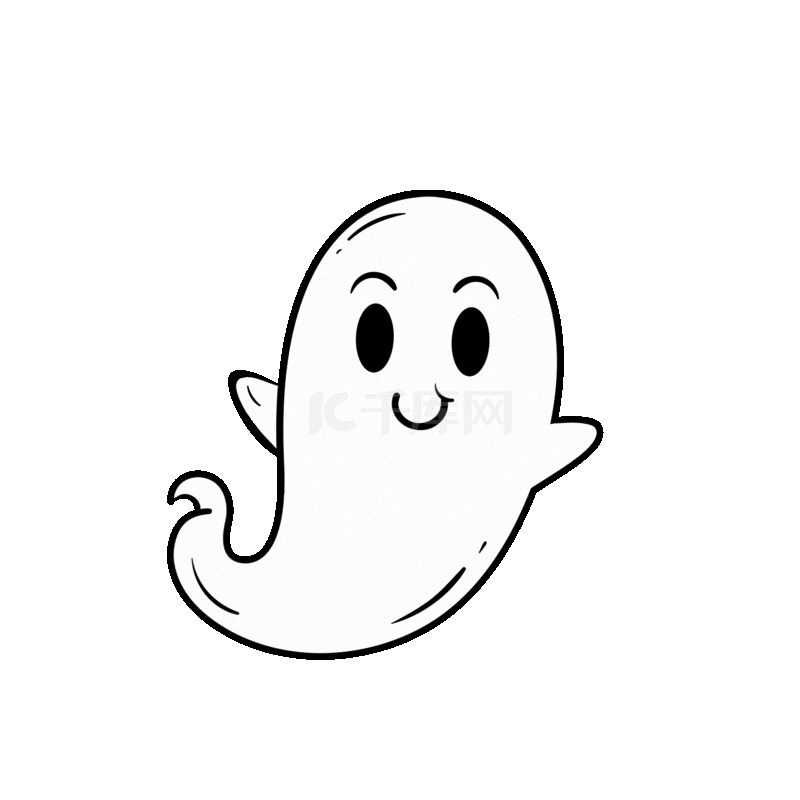 万圣节鬼魂白色幽灵