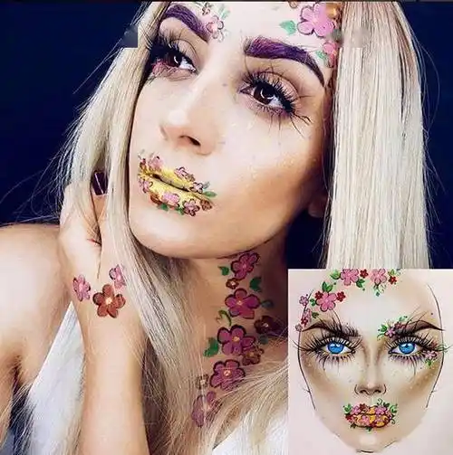 化妆师宝宝有福了画在脸上的美人图超惊艳