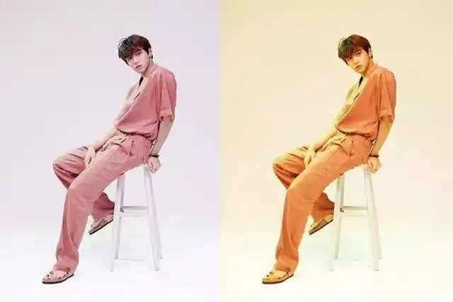 黄旭熙偶像的一贯形象个子高腿长