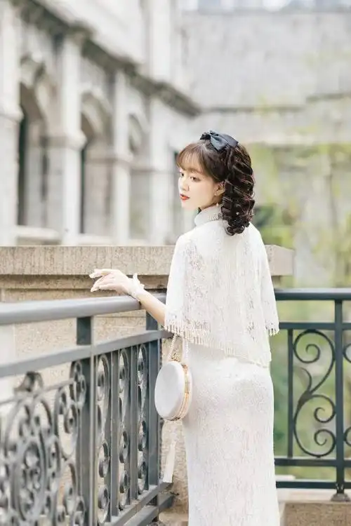 全款预约司藤白秀珠感民国风改良旗袍二十四节气清明旗袍