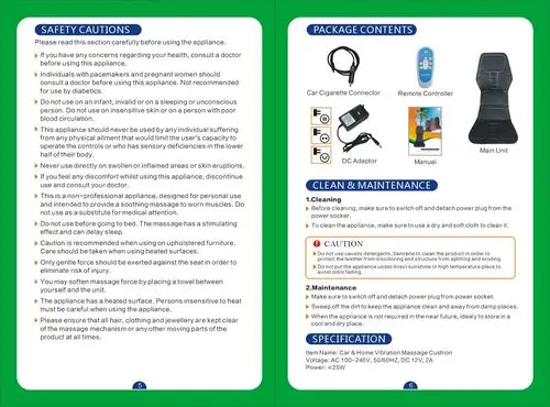 英文床垫说明书4