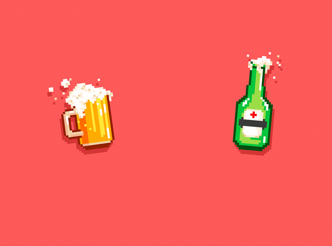 像素化啤酒|插画|创作习作|shenchih - 原创作品 - 站酷 (zcool)