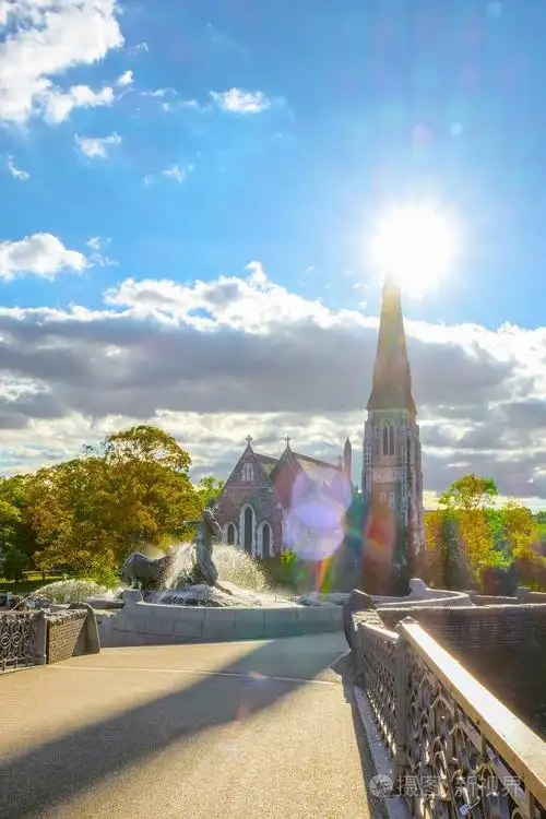在丹麦的哥本哈根城市的风景