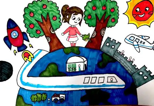 "妙手绘劳动之光"——记四1班"美好生活,劳动创造"书画比赛活动