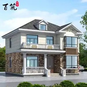 新农村二层别墅设计图纸自建房简单两层楼房宅基地小户型小洋楼22