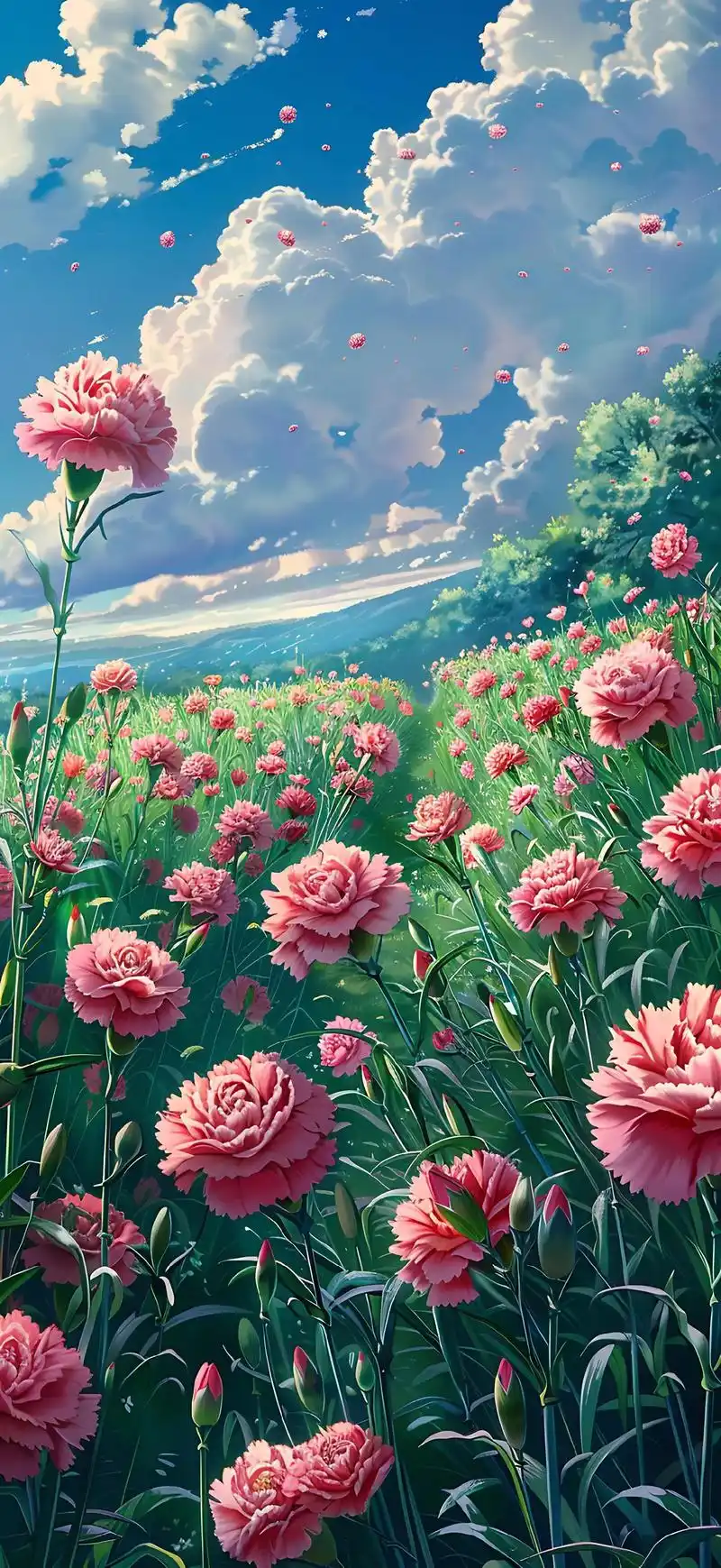 原创壁纸丨大自然风景001 #壁纸 #宫崎骏 #治愈系 - 抖音