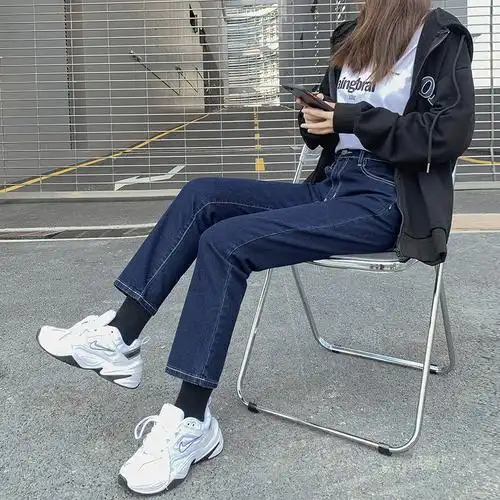 蓝色保暖裤子已售1新品淘宝￥268折后价￥88冬季新款加绒加厚独特设计