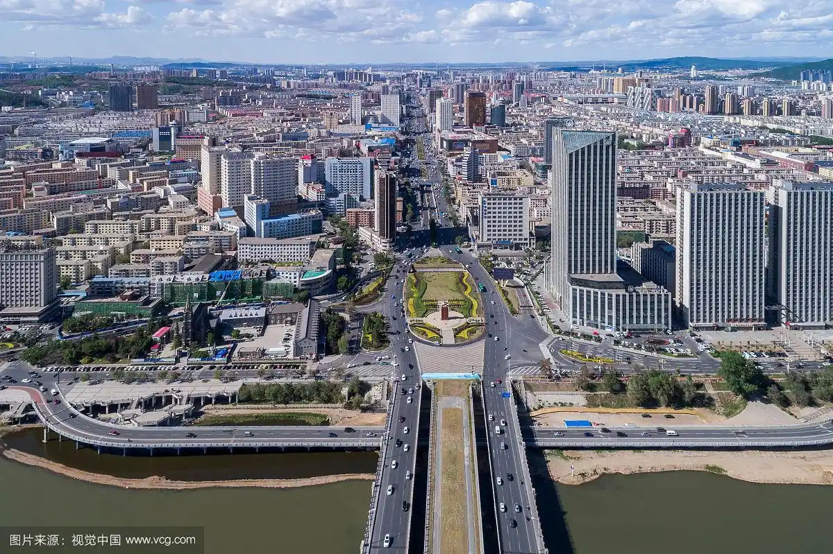 航拍吉林市风光