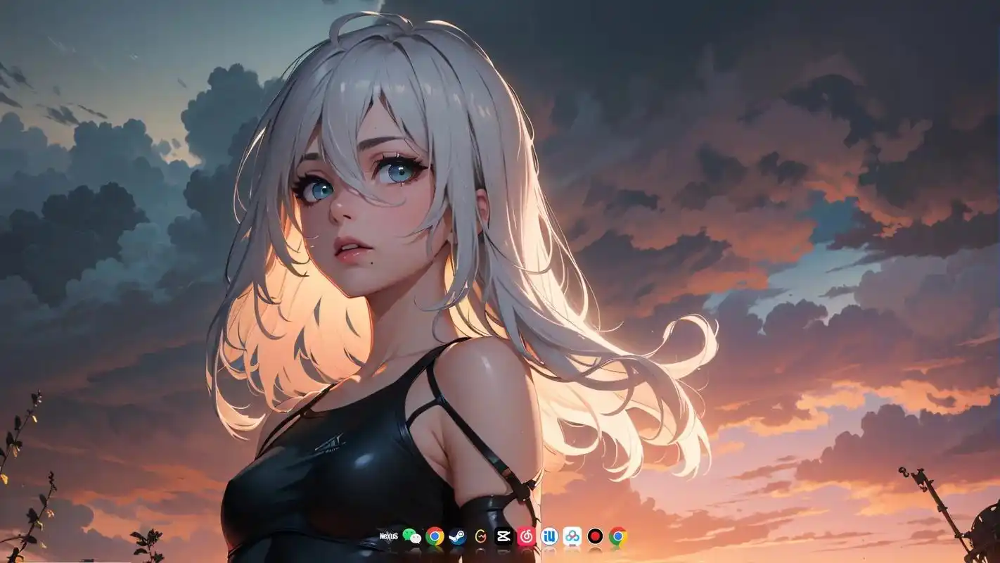 今日壁纸推荐 1.anime girl at sunset 2