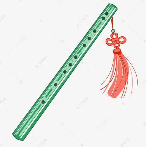 古风笛子吹笛子插画素材图片免费下载-千库网