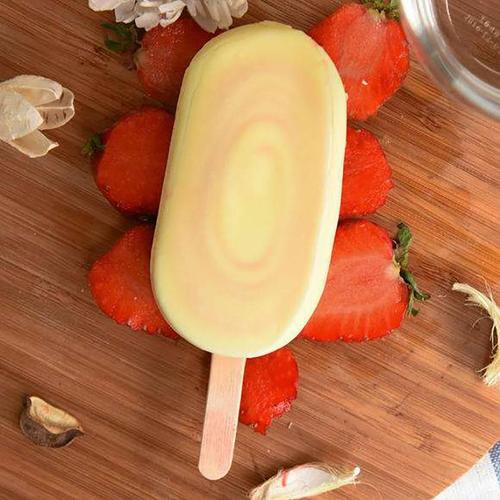 5支蒙牛酷爱纯脆草莓香草脆皮冰淇淋冰棍甜品冰淇淋
