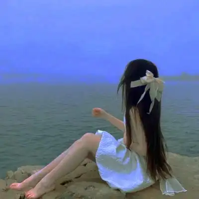 高级感背影头像女