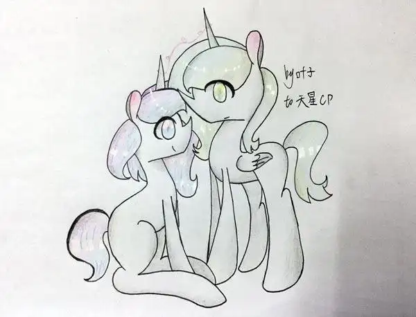 小马宝莉落雪简笔画0224  来源好看视频-小马宝莉中的风雪之心简笔画