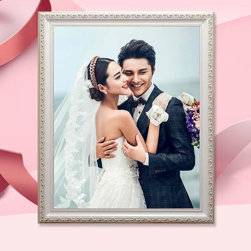 实木相框定制12 16 20 24 30寸结婚照片婚纱照像框挂墙画框摆台