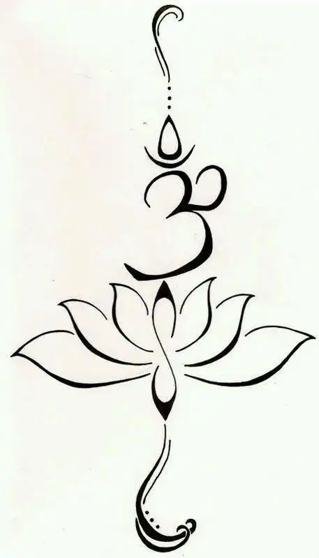 藏教莲花简笔画