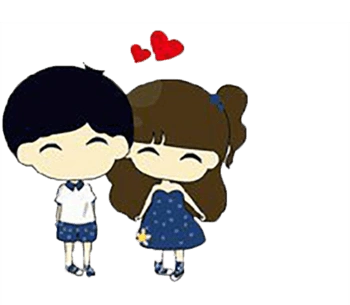 卡通可爱情侣