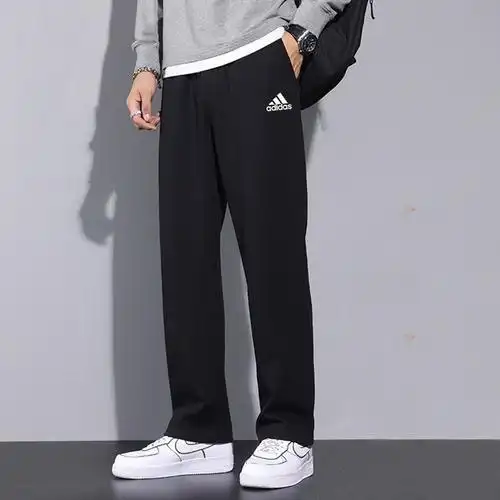 阿迪达斯(adidas)裤子男裤2023夏季新款直筒长裤卫裤跑步训练健身宽松