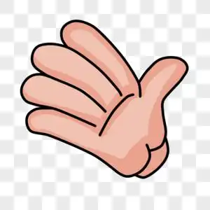 卡通手捧花图片