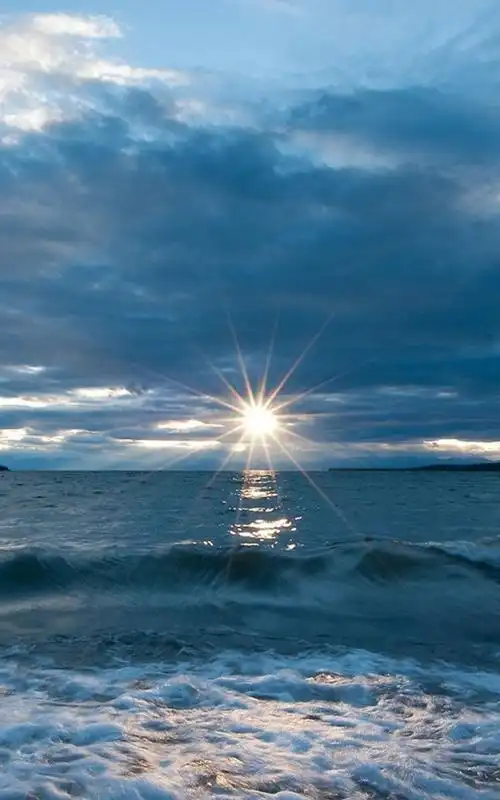 海上日出意境图片唯美大图好看手机壁纸