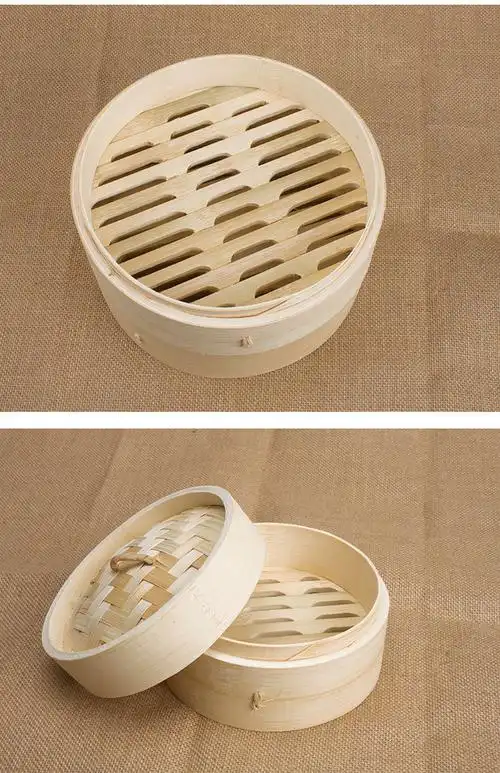 小笼包竹蒸笼大楠竹笼屉竹制蒸屉微波炉包子小蒸笼商用蒸隔竹笼