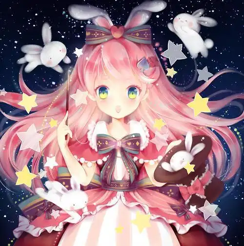 动漫星空梦幻头像有人物