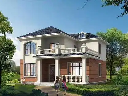 喜欢评论要图纸#10万到15万二层小别墅#农村二层自建房#二层房屋设计