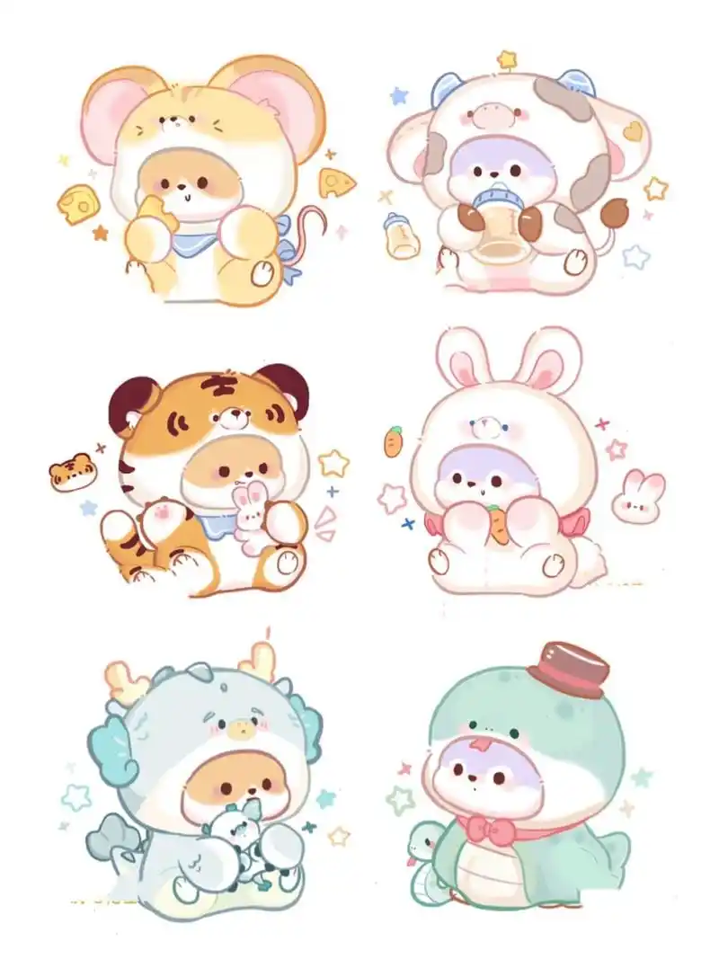 可爱的十二生肖 头像分享  可可爱爱的十二生肖来了!