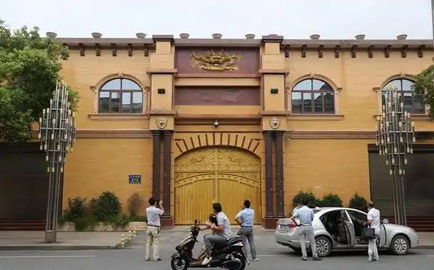 站在伪气功大师王林"王府"前感叹:昔日豪华别墅,门前野鸽横飞