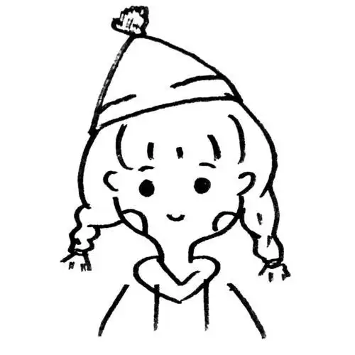 ins风简笔画人物教程