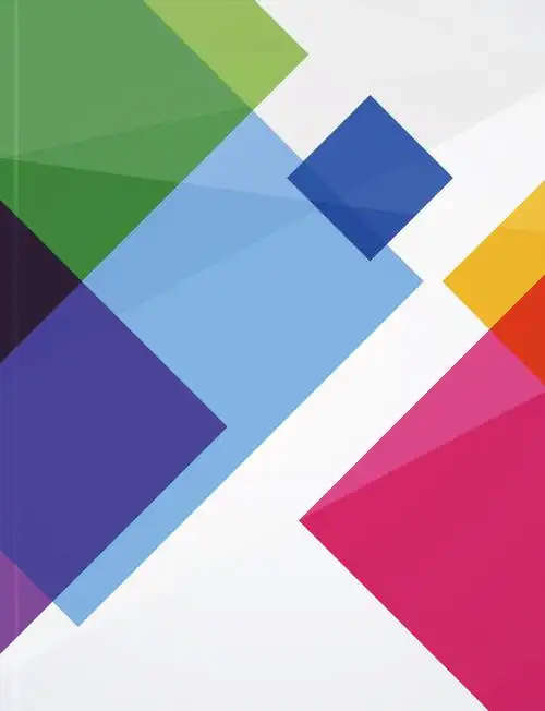 欧式抽象几何杂志手册封面矢量背景素材