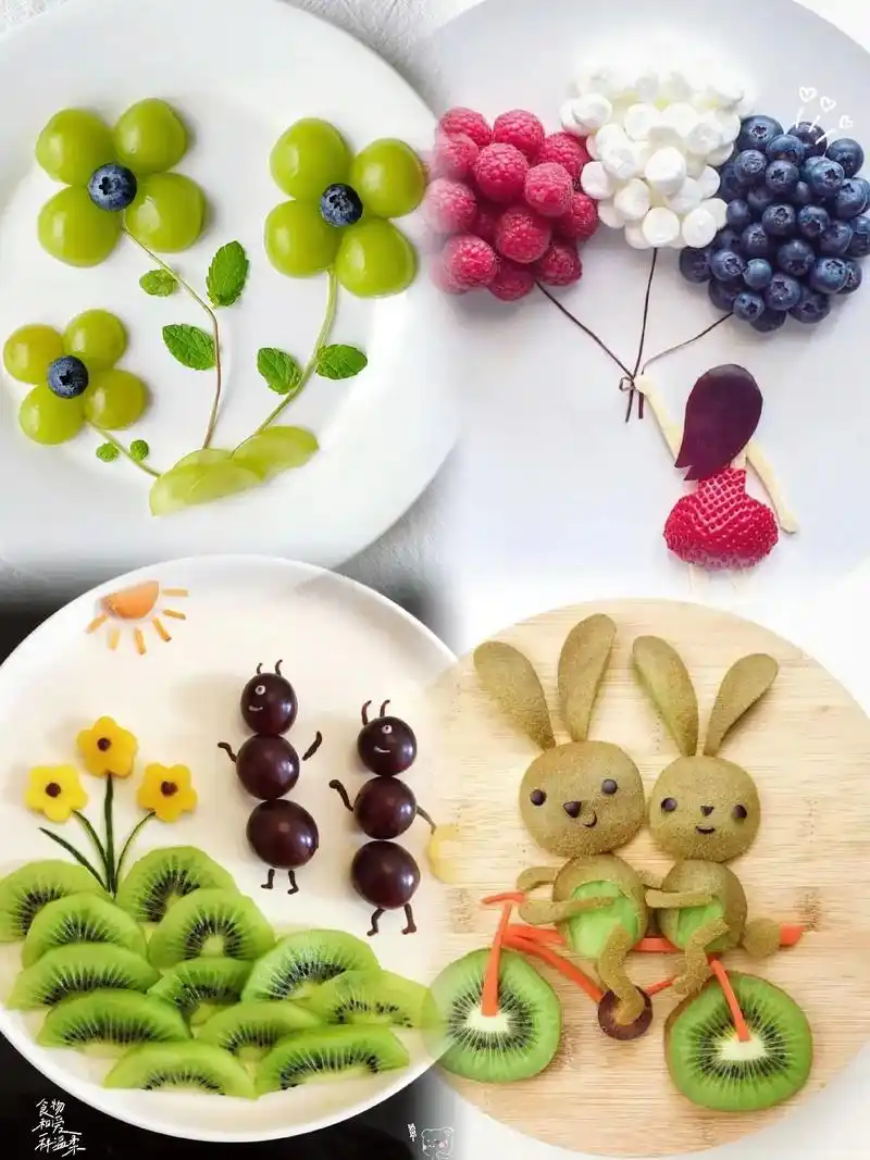 趣味水果摆盘.#图文伙伴计划 96创意果盘合集97 快趁着闲 - 抖音