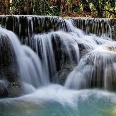 高清好看的真实山水瀑布头像图片,风景头像图片