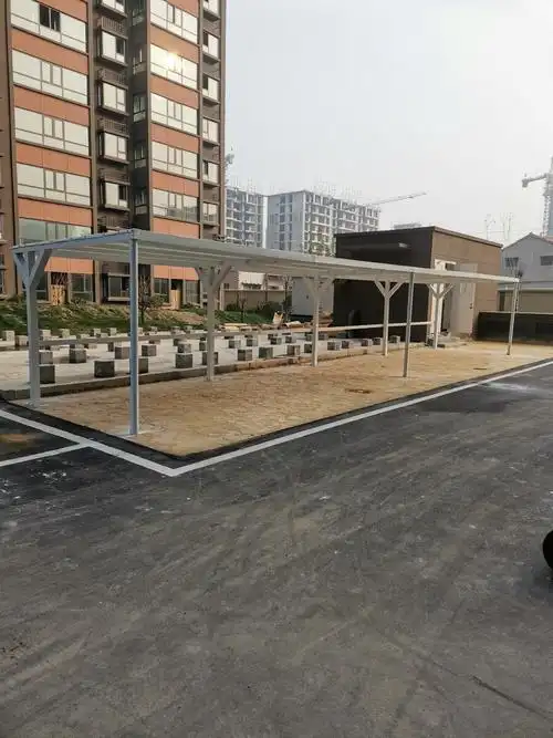 膜结构小区电动车充电停车棚