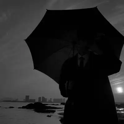 简约 男头 黑白