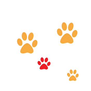 卡通动物脚印素材