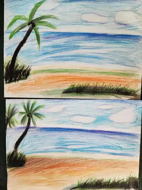 七级班《彩铅风景画》12月20日上午