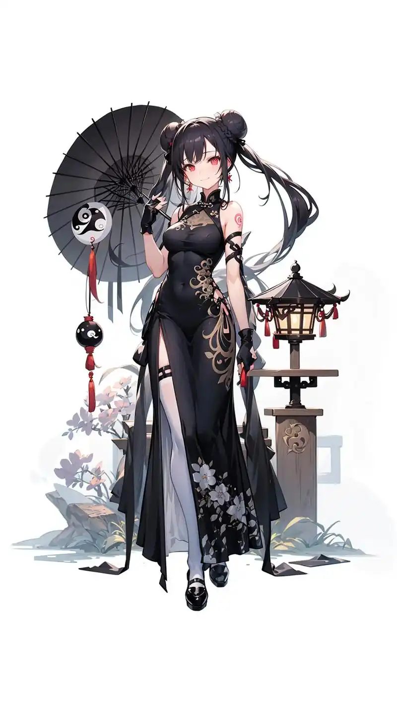 二次元美图 #二次元ai绘画 #动漫少女 #立绘 #古风 - 抖音