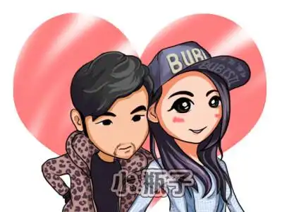 原创的,周杰伦和昆凌的q版形象设计,祝幸福